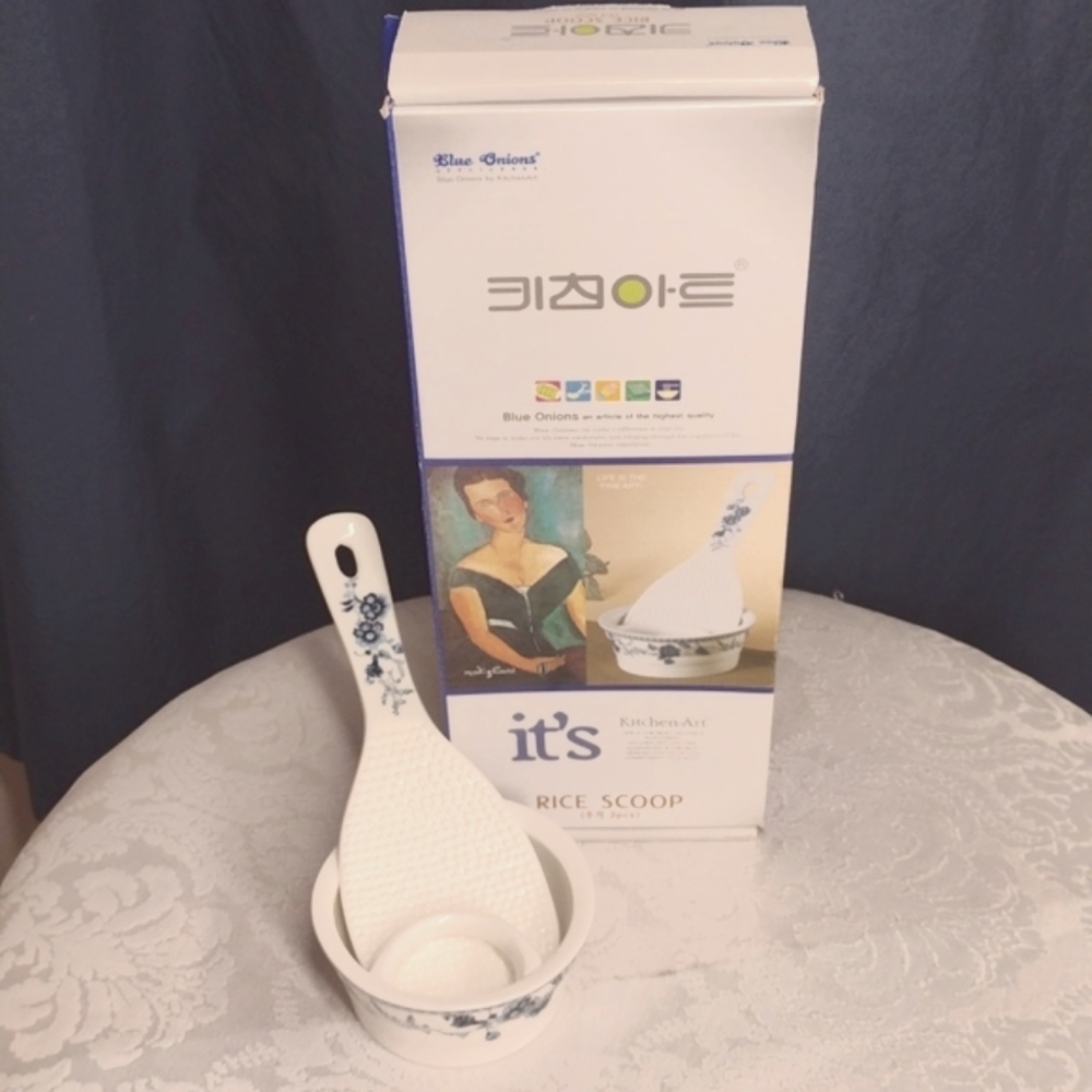 Ceramic Rice Scoop with Stand